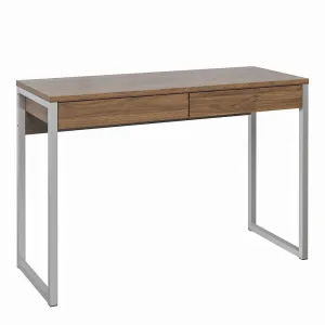 HOME OFFICE 2 DRAWER WALNUT DESK