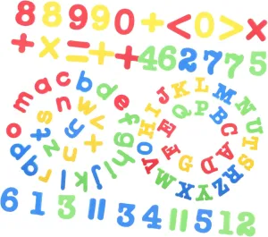 Homoyoyo 84pcs Colorful Letter Number Magnets Fridge Sticker Creative Alphabet Fridge Magnets Home Decor
