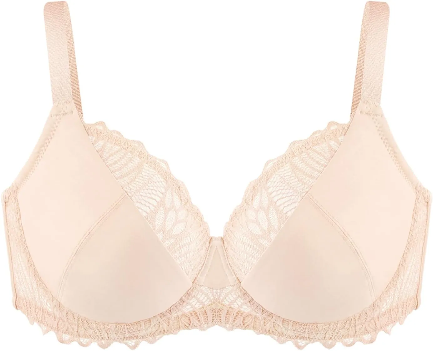 HSIA Minimizer Bra for Women - Plus Size Lace Bra Women's Full Coverage Unlined Underwire Bra for Heavy Breast