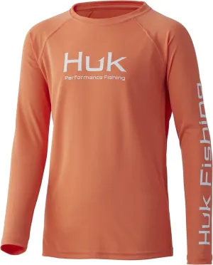 HUK Kids' Pursuit Long Sleeve Sun Protecting Fishing Shirt