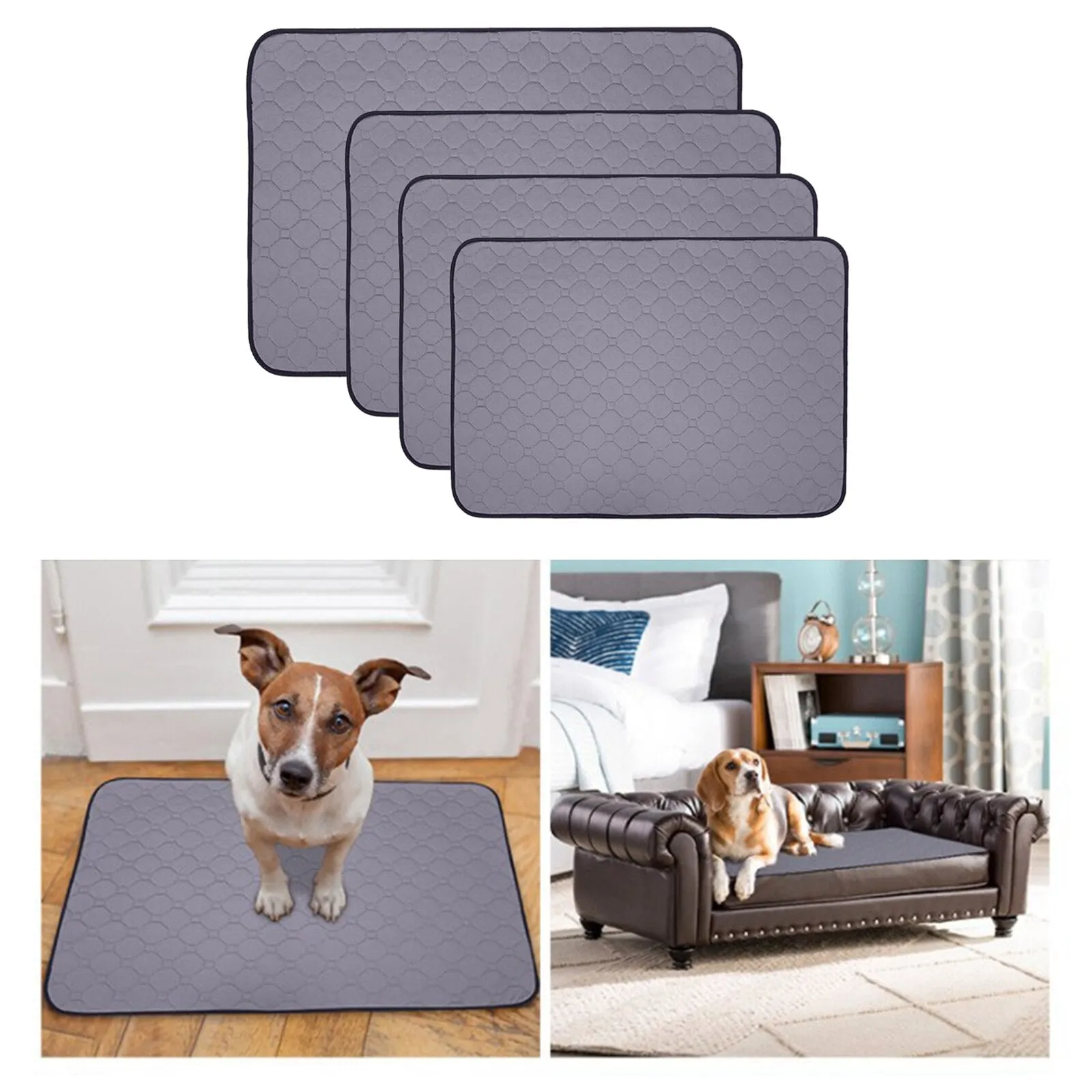 HULIANFU Pet Washable Pee Pads for Dogs Cats, Reusable Puppy Pad Mat for Indoor , Incontinence, Travel