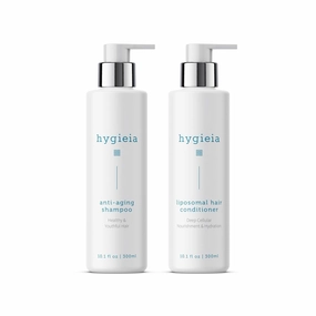 Hygieia Anti-Aging Shampoo & Liposomal Conditioner Set – Salon Quality, Hydrates, Strengthens & Nourishes Hair, All Hair Types, 8oz