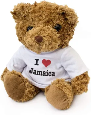 I Love Jamaica - Teddy Bear - Cute Soft Cuddly - Gift Present Birthday Xmas