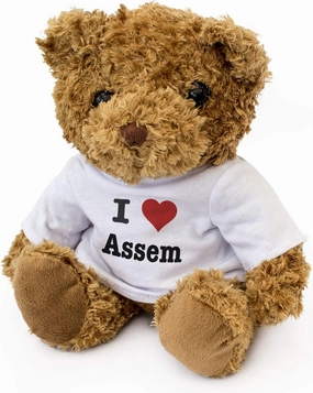 I Love ASEEM - Teddy Bear - Cute Soft Cuddly - Gift Present Birthday Xmas