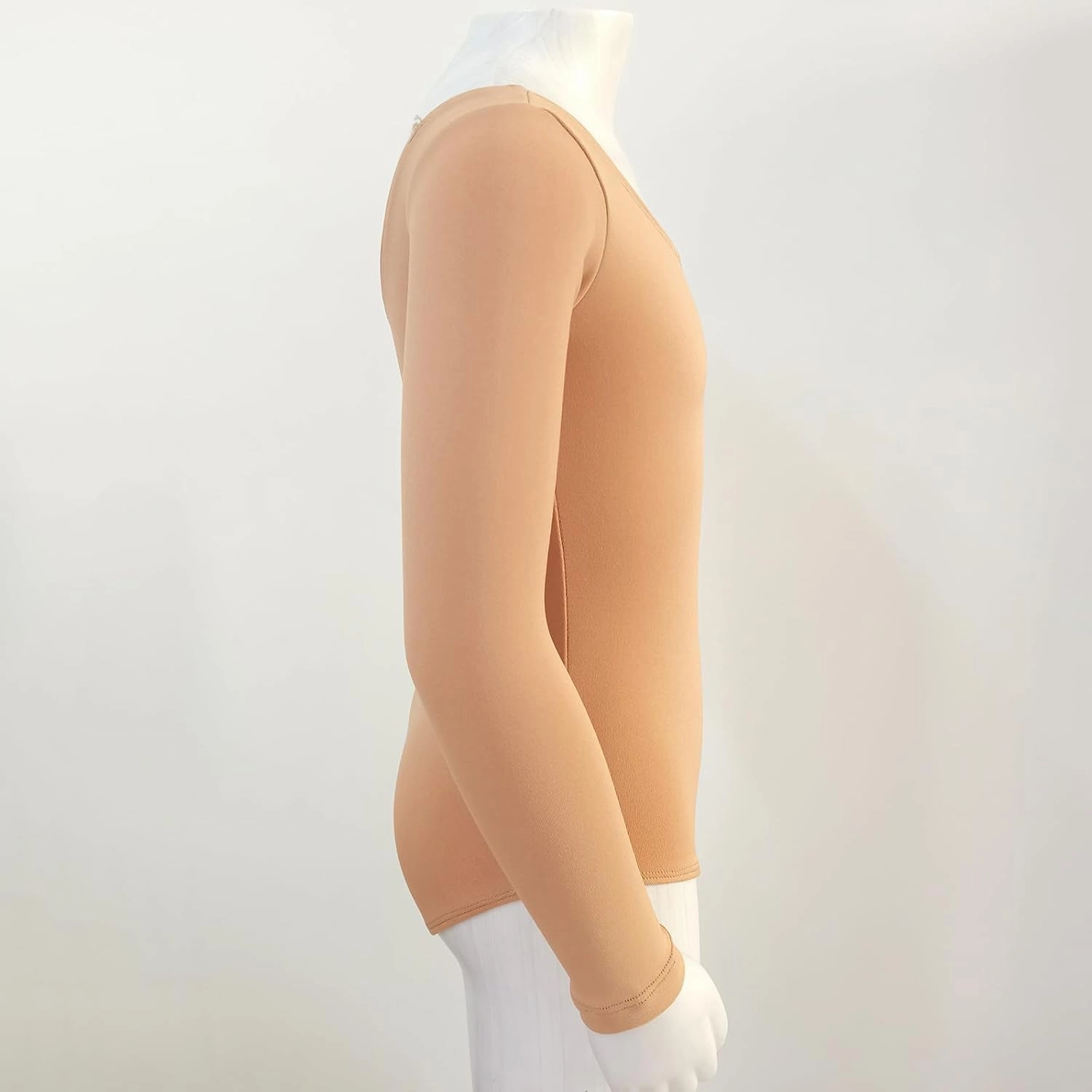 Ice Figure Skating Tops Girls Skating Performance Wear Fleece Inside Adult Training Women Competition Colour of Skin