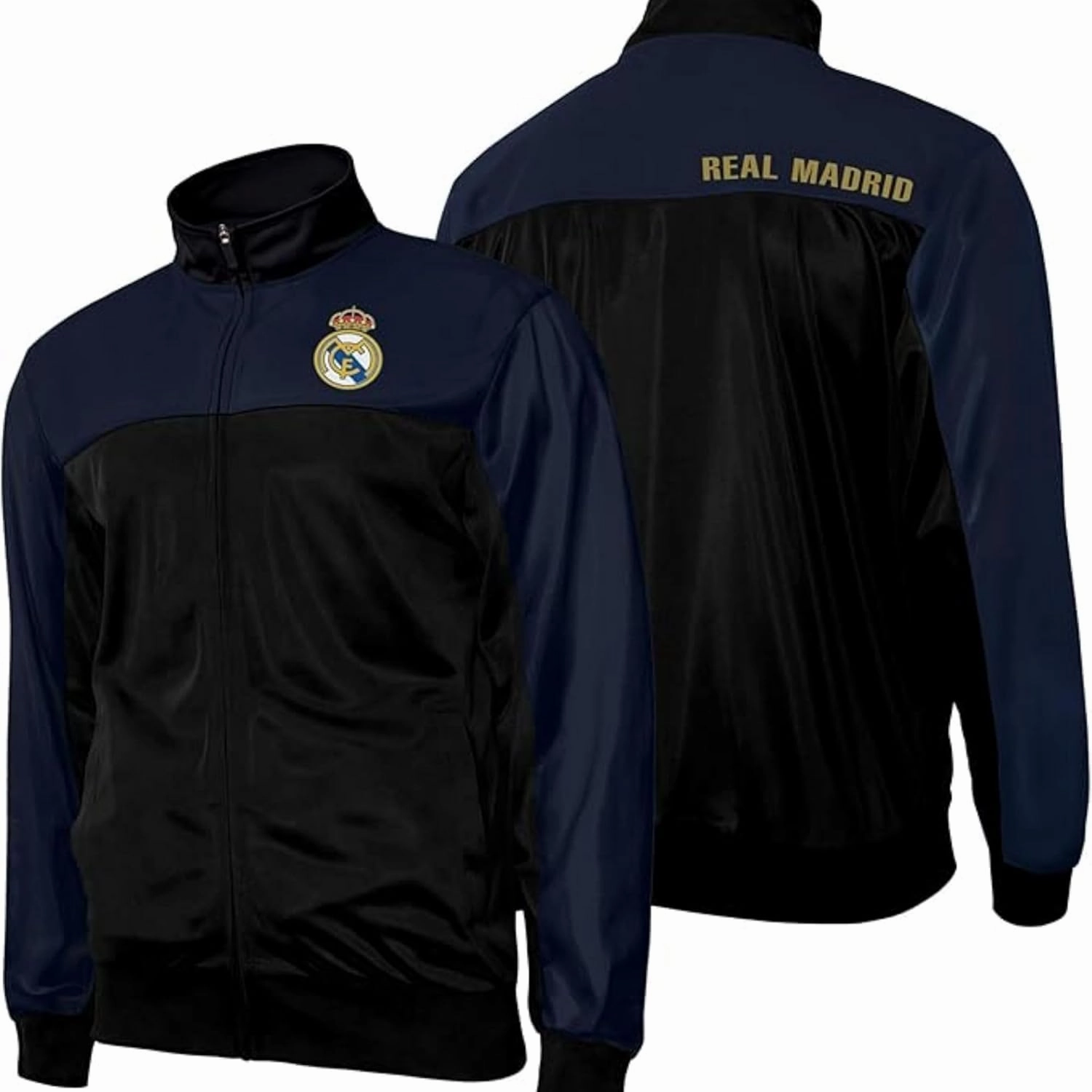 Icon Sports Officially Licensed Mens Soccer Track Jacket – Full Zip Active Top – Lightweight Football Club Team Apparel