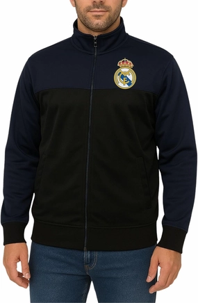 Icon Sports Officially Licensed Mens Soccer Track Jacket – Full Zip Active Top – Lightweight Football Club Team Apparel