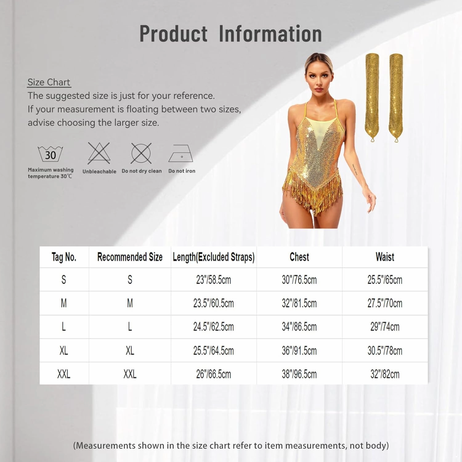 iiniim Women Latin Dance Leotards 2Pcs Outfit Fringe Samba Dress Leotard Costume with Gloves Tango Rumba Outfit