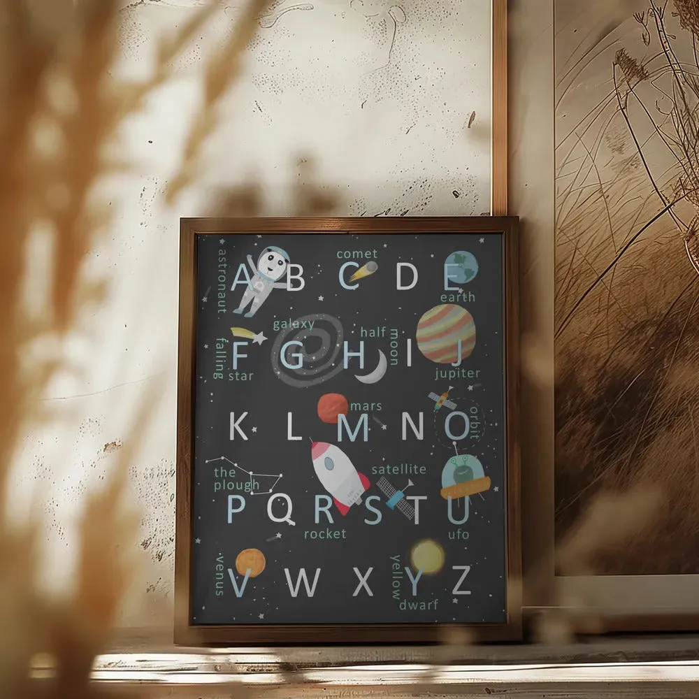 Illustrated Space Alphabet