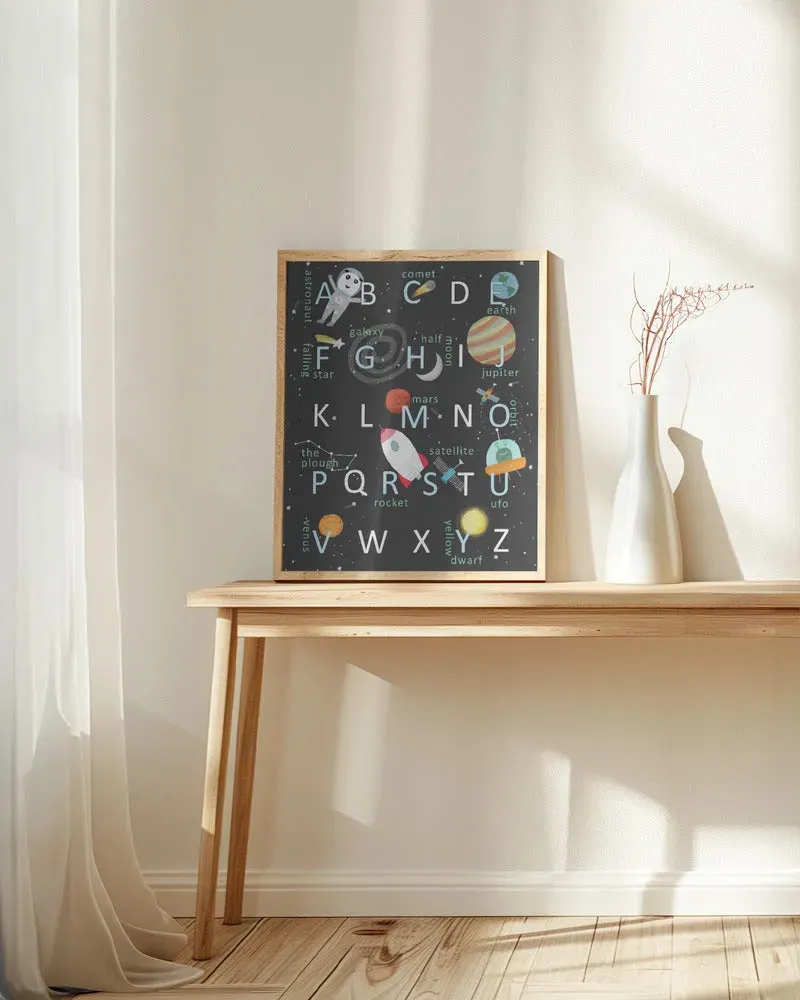 Illustrated Space Alphabet