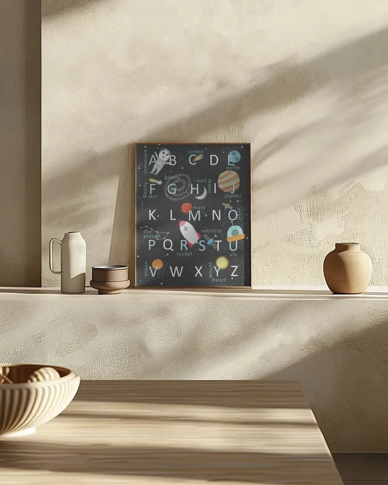 Illustrated Space Alphabet