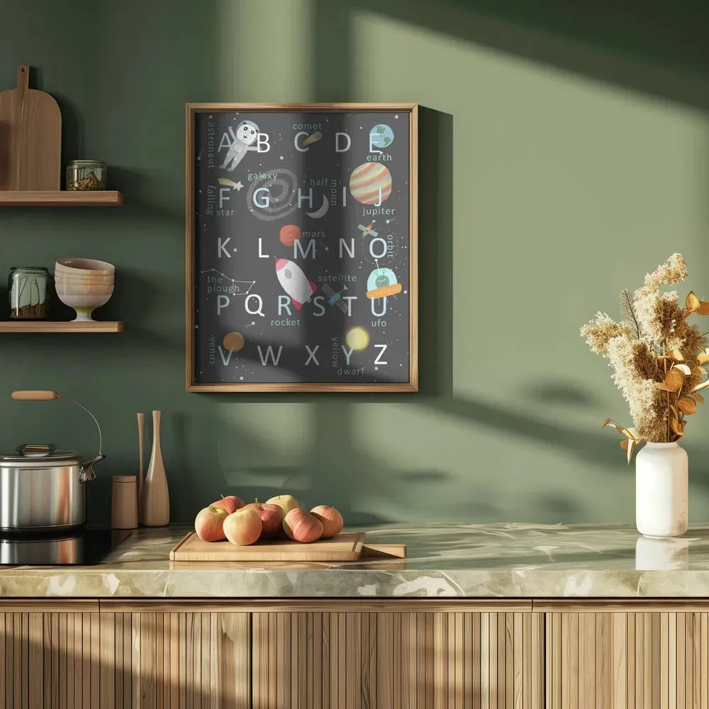 Illustrated Space Alphabet