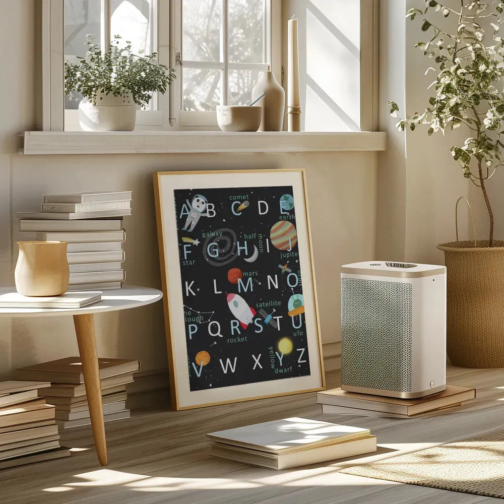 Illustrated Space Alphabet