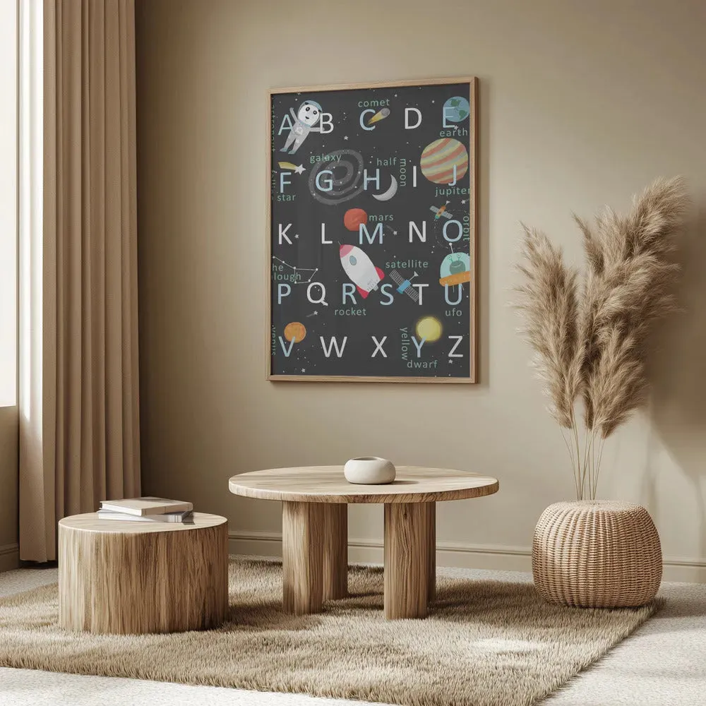 Illustrated Space Alphabet