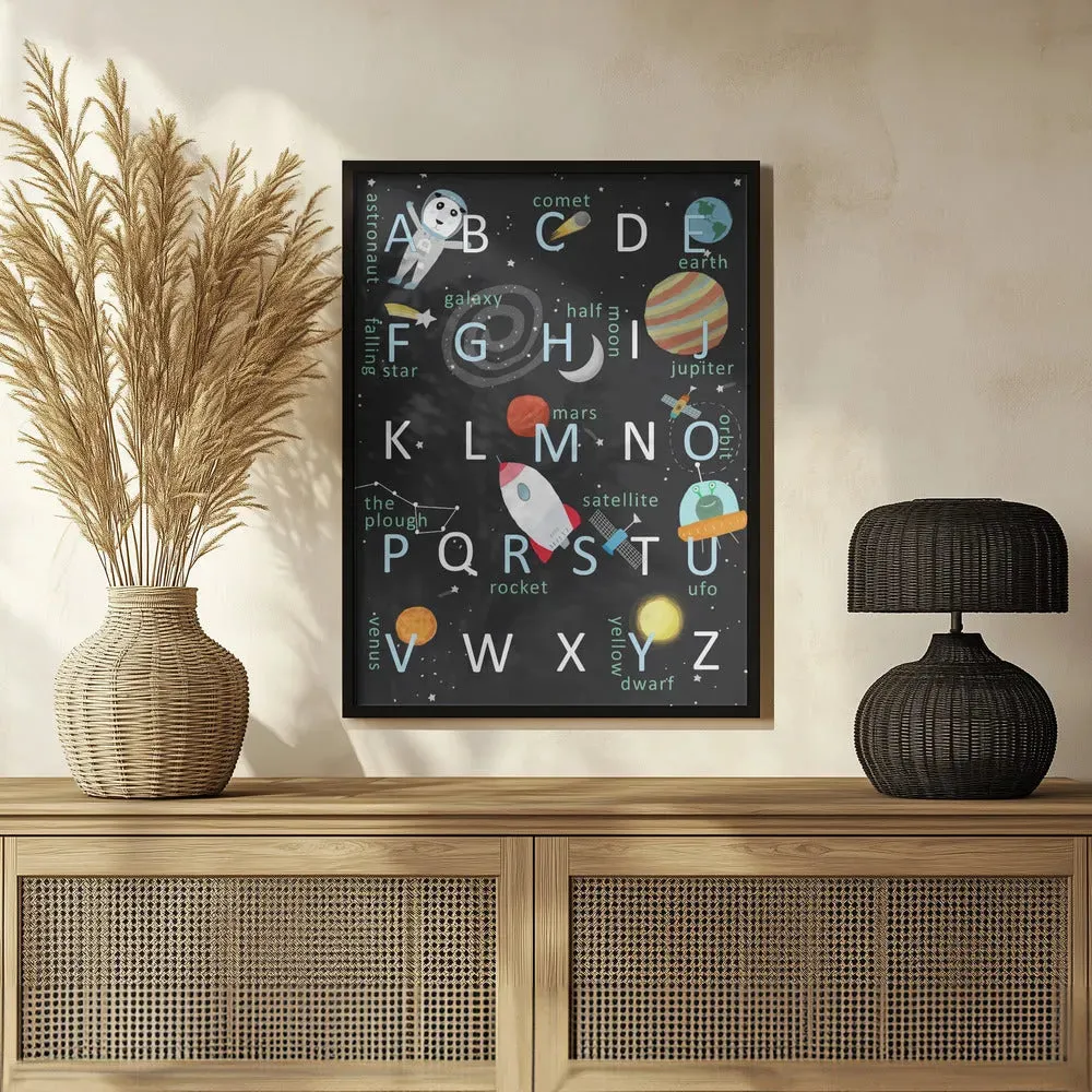 Illustrated Space Alphabet
