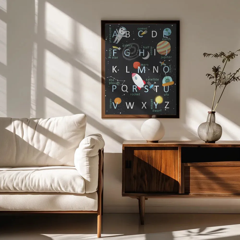 Illustrated Space Alphabet