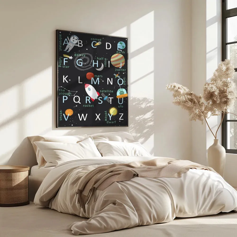 Illustrated Space Alphabet