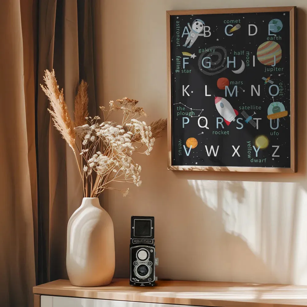 Illustrated Space Alphabet
