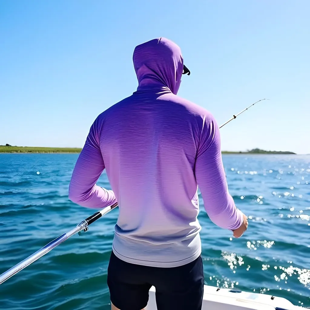 INGEAR Sun Shirts for Men - Lightweight SPF 50  UV Protection Hoodie with Pocket for Fishing, Running, Hiking, Swim Rashguard