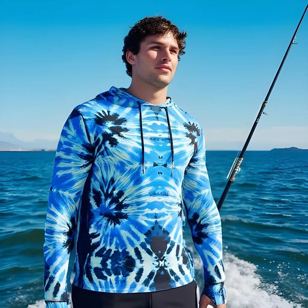 INGEAR Sun Shirts for Men - Lightweight SPF 50  UV Protection Hoodie with Pocket for Fishing, Running, Hiking, Swim Rashguard