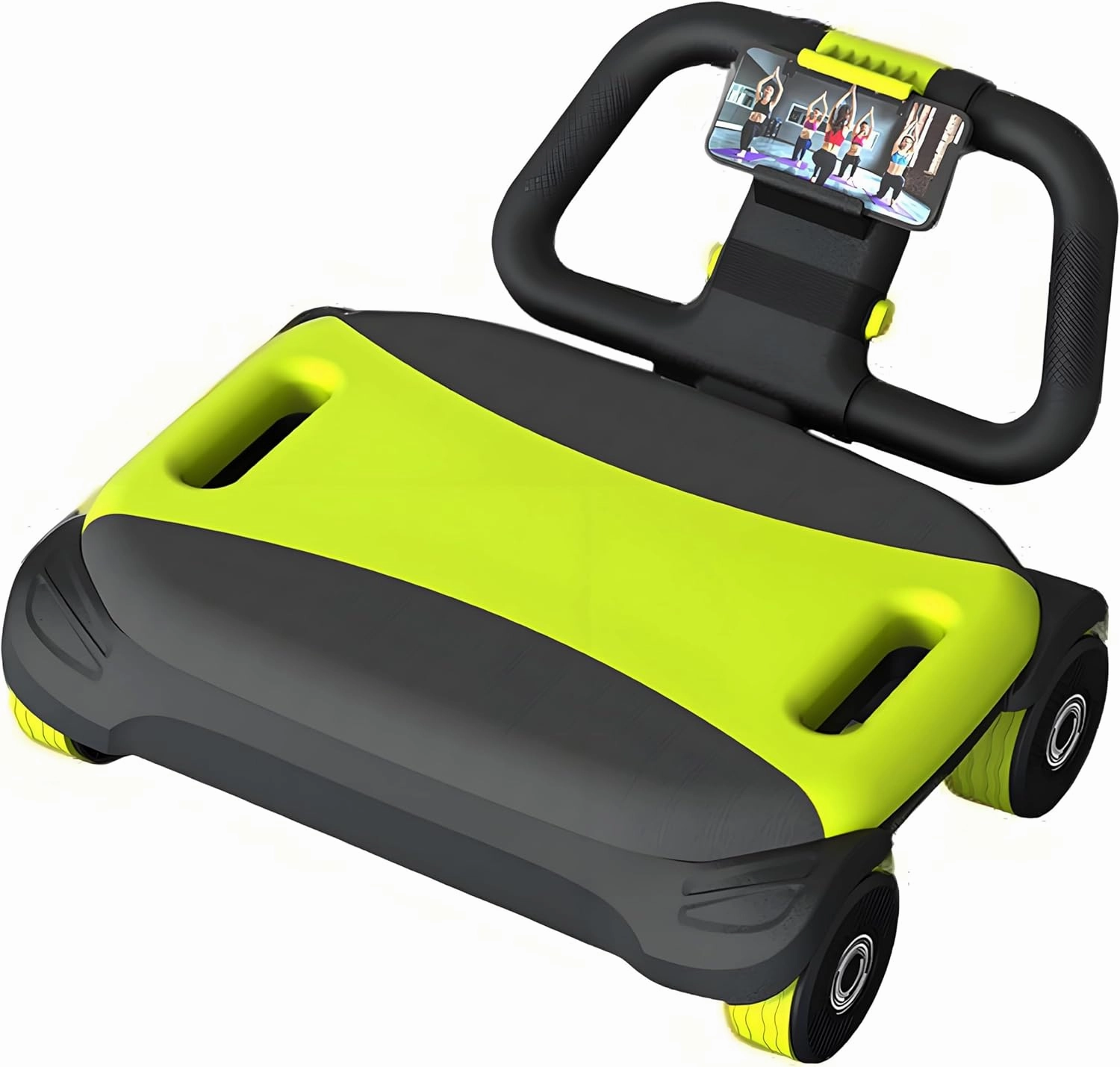 IRISFLY New 4-Wheel Abdominal Roller,Upgraded High-Performance Ab Roller Wheel,Automatic Rebound Ab Roller Board, Strengthen Core & Abs, Ab Machine Perfect for Home Workout