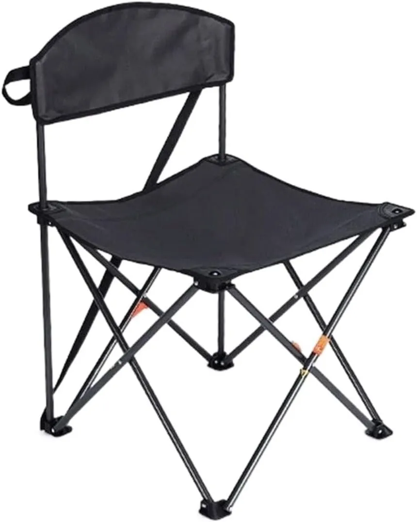 IRYZE Outdoor Chair Folding Camping Chair Folding Backrest Chair Lightweight Portable Small Stool Padded Seat for Camping Garden Trips Camping Chair Foldable Chair (Color : A)