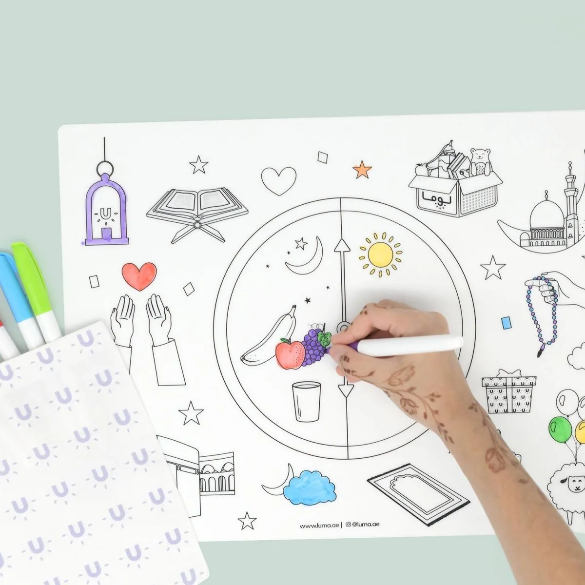 Islamic Silicone Coloring Mat