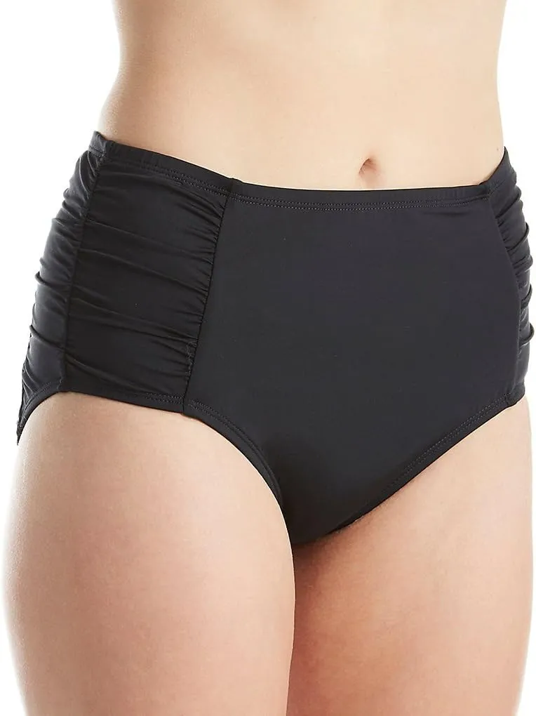 Jantzen Women's Side Shirred High Waist Bikini Bottom