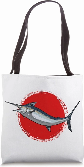 Japanese Marlin Sword Fish Sea Fishing Sailfish Tote Bag