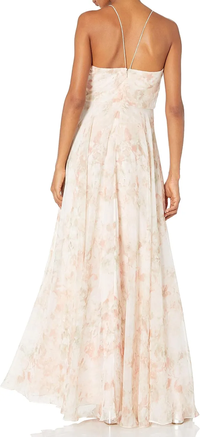 Jenny Yoo Women's Inesse V Neck Gown