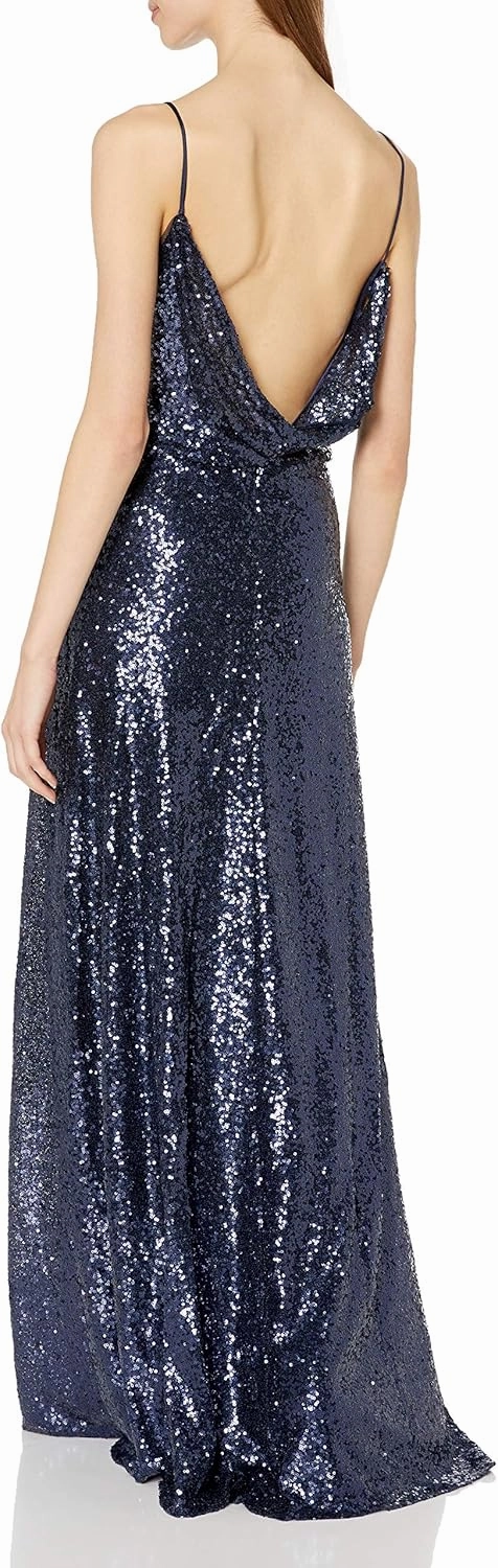 Jenny Yoo Women's Jules Sequin Blouson Gown