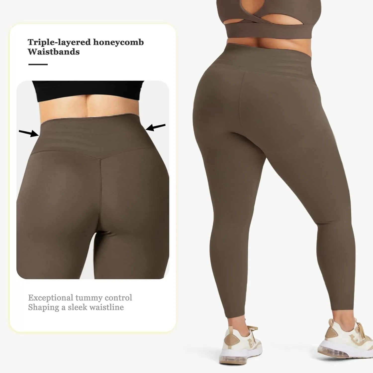 JGS1996 Plus Size Compression Leggings for Women Tummy Control High Waisted Butt Lifting Shapewear Leggings Workout Pants Gym