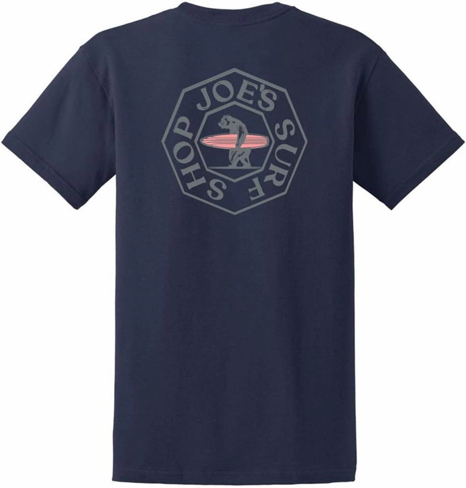 JOES SURF SHOP Men's Walking Bear Logo Heavy Cotton Tees. Reg, Big and Tall
