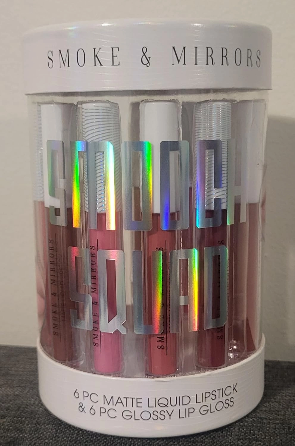 JOJO OFFICIAL Smoke & Mirrors Smooch Squad Matte Liquid Lipstick 6-pcs & Glossy Lip Gloss Set 6-pcs