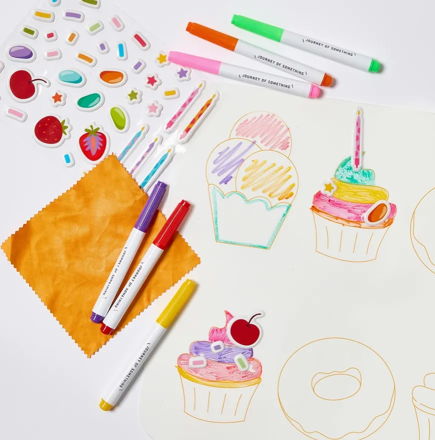 Journey Of Something Wipeable Silicone Colouring Mat - Sweet As