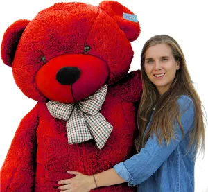 Joyfay 78" Giant Teddy Bear Huge 6.5 feet Stuffed Teddy Bear Soft Toy Valentine's Big Gift (Red)
