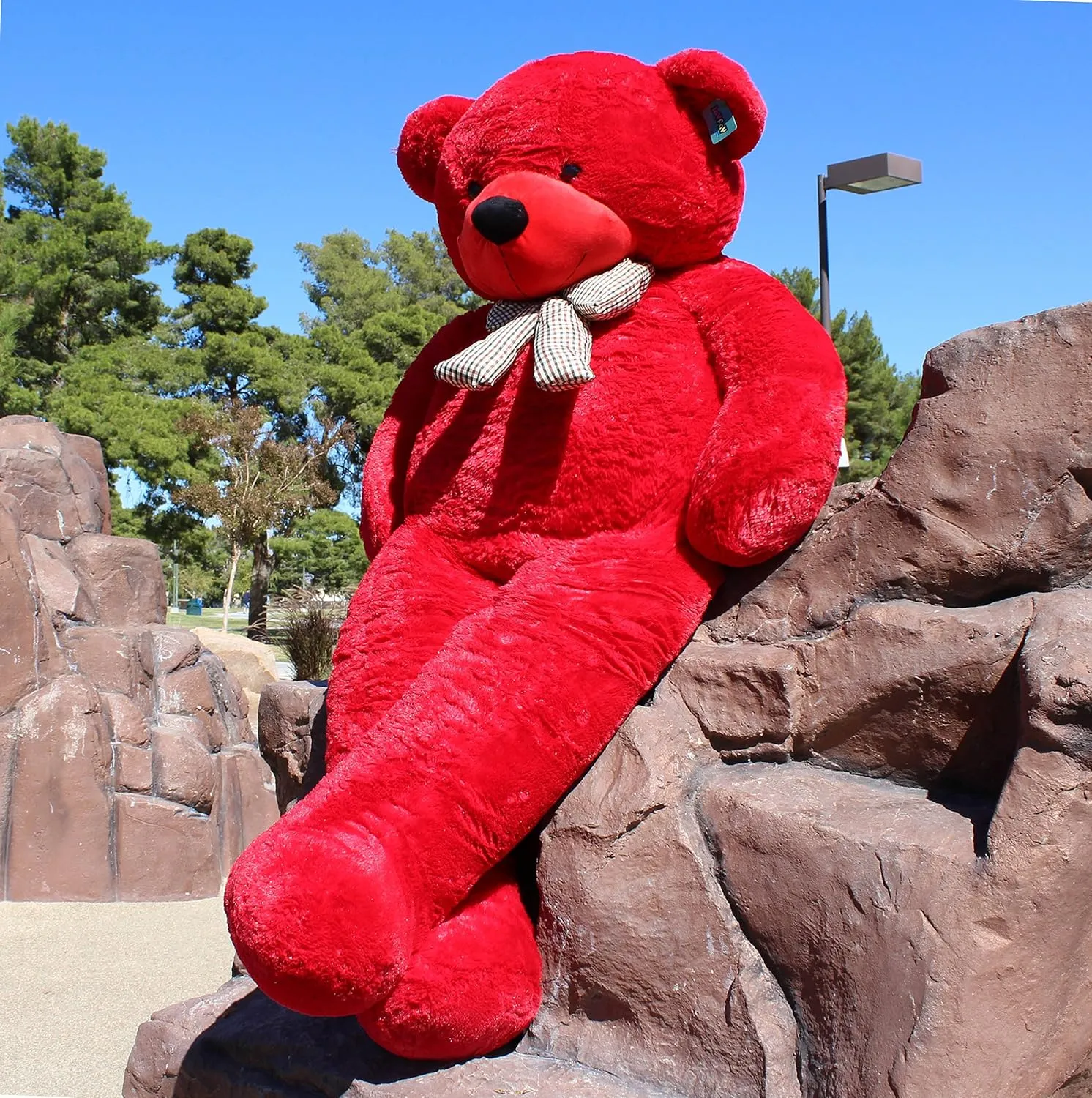 Joyfay 78" Giant Teddy Bear Huge 6.5 feet Stuffed Teddy Bear Soft Toy Valentine's Big Gift (Red)