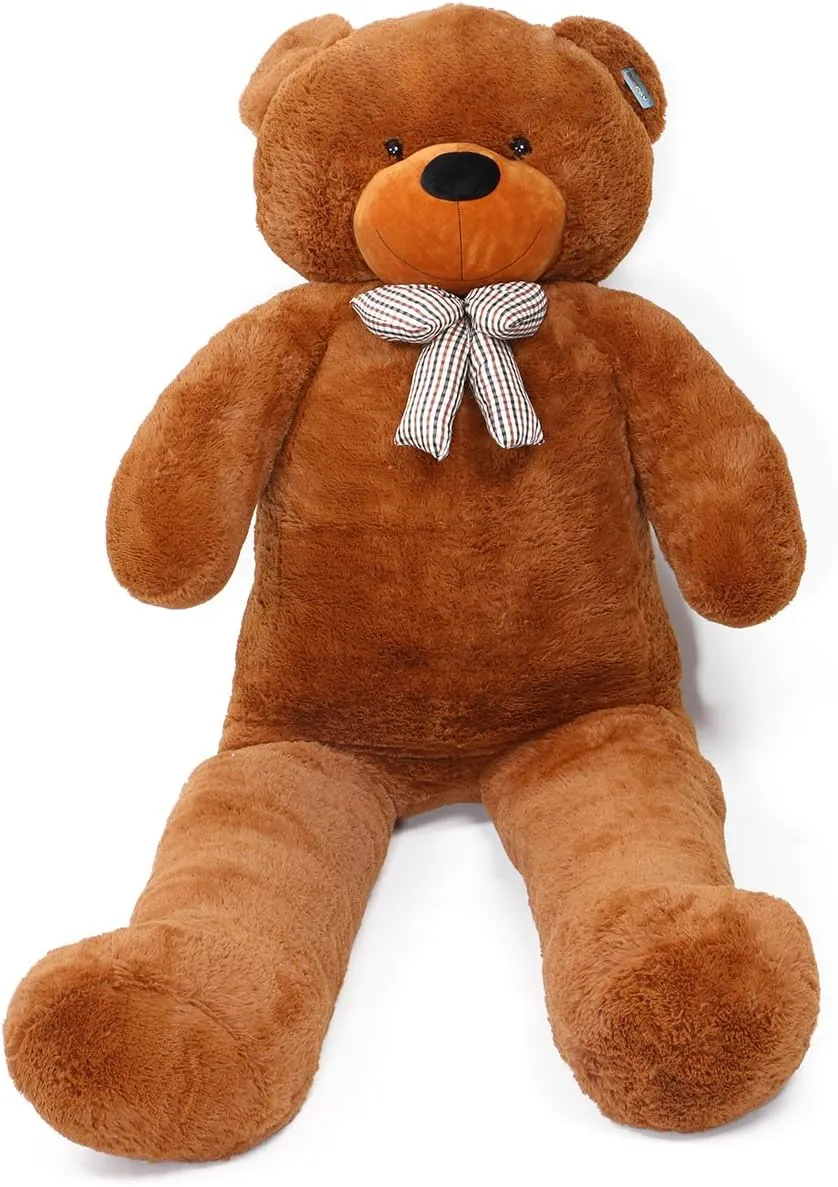 Joyfay 91" Giant Teddy Bear Dark Brown Huge 7.5 feet Stuffed Teddy Bear Soft Toy Valentine's Big Gift
