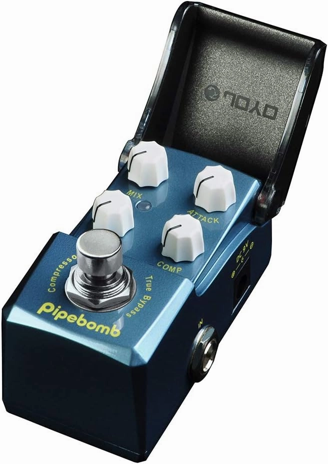JOYO Compressor Mini Pedal for Electric Guitar Effect - True Bypass Ironman Series (PipeBomb JF-312)
