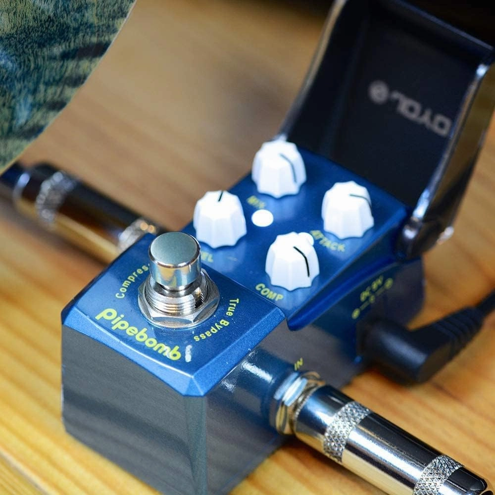JOYO Compressor Mini Pedal for Electric Guitar Effect - True Bypass Ironman Series (PipeBomb JF-312)