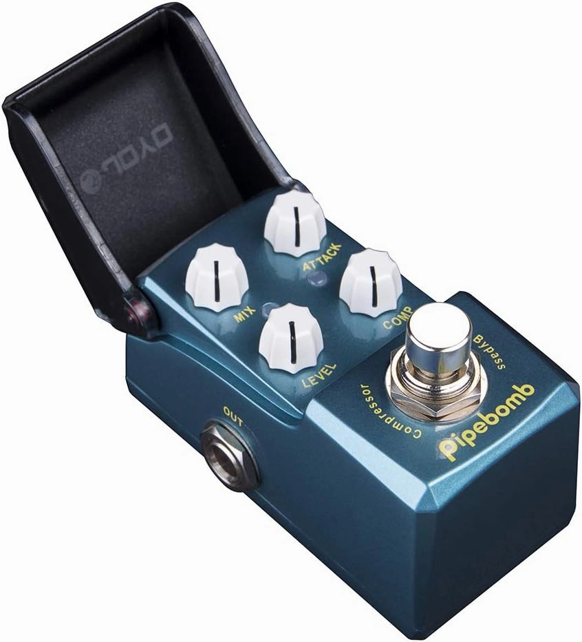 JOYO Compressor Mini Pedal for Electric Guitar Effect - True Bypass Ironman Series (PipeBomb JF-312)
