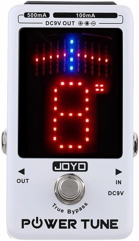 JOYO JF-18R Power Tune Tuner Pedal True Bypass with 8 Channel Low Noise Isolated DC 9V Power Output Multi Power Supply Effect