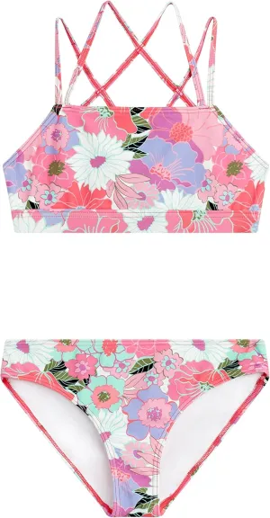 Kanu Surf Girls' Aria Beach Sport UPF 50 Mini Tankini Two Piece Swimsuit