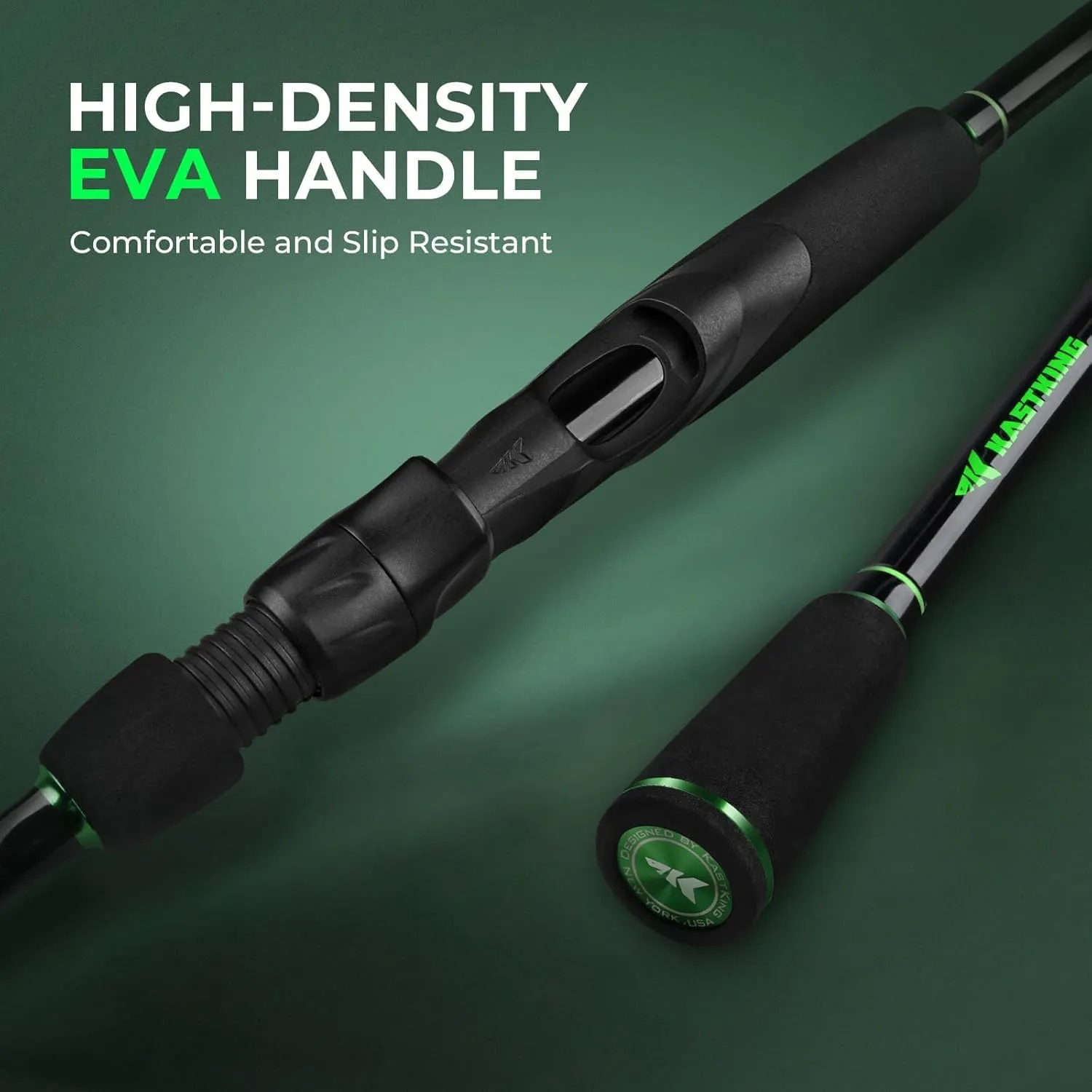 KastKing Zephyr Dual Tip Fishing Rod, Lightweight KastFlex IM6 Graphite Spinning & Casting Rod, Fuji O-Ring Guide, Dual Tips Section for Different Powers, Drop Shot Hook Keeper, EVA Grip