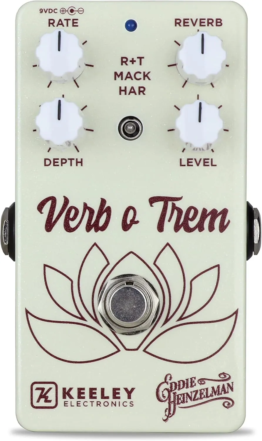 Keeley Eddie Heinzelman Verb o Trem Reverb and Tremolo Pedal, Off-White (KVoT)