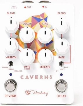 Keeley Caverns V2 Reverb and Delay Pedal, White (KCav2)