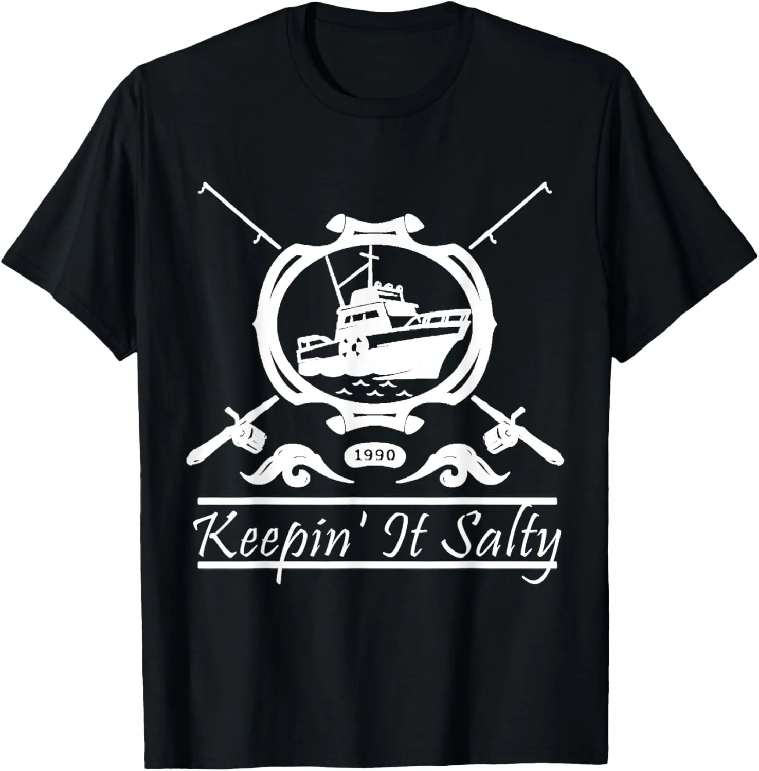 Keepin' It Salty Angler Deep Sea Fishing T-Shirt T-Shirt