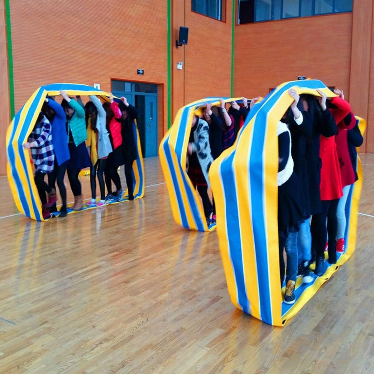 KINDEN Teamwork Games Group Learning Activity Fun Playing Run Mat for Kids and Adults Field Day Game