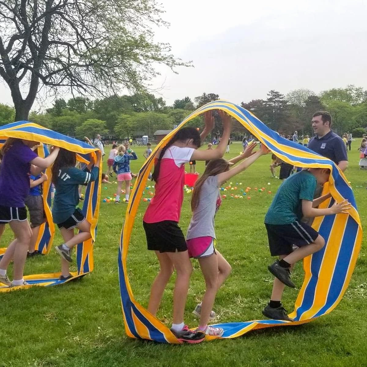 KINDEN Teamwork Games Group Learning Activity Fun Playing Run Mat for Kids and Adults Field Day Game