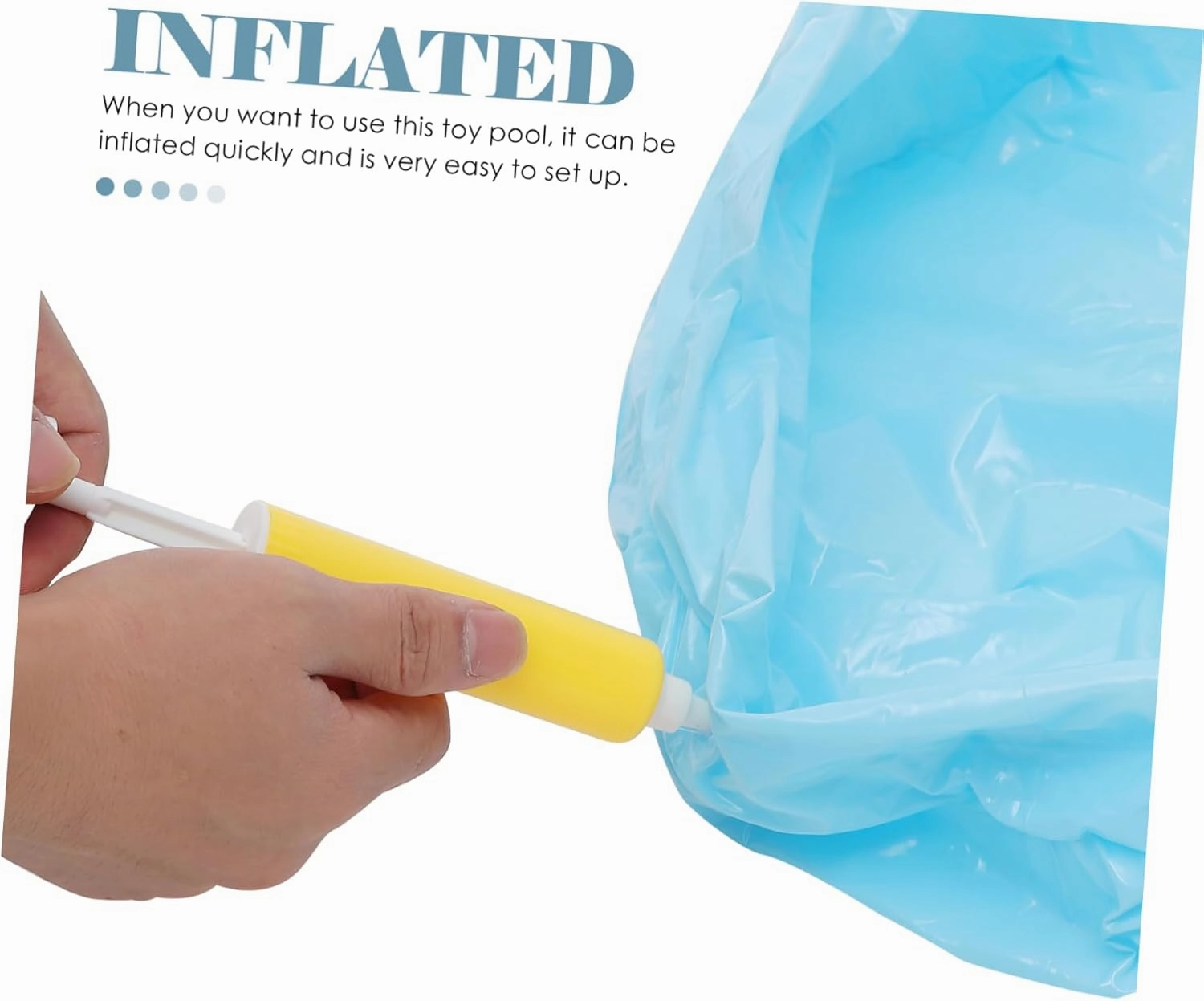 Kisangel 1 Set Inflatable Sand Pool Round Fishing Plaything for Outdoor Fun Lightweight Easy to Inflate for Beach Home Use